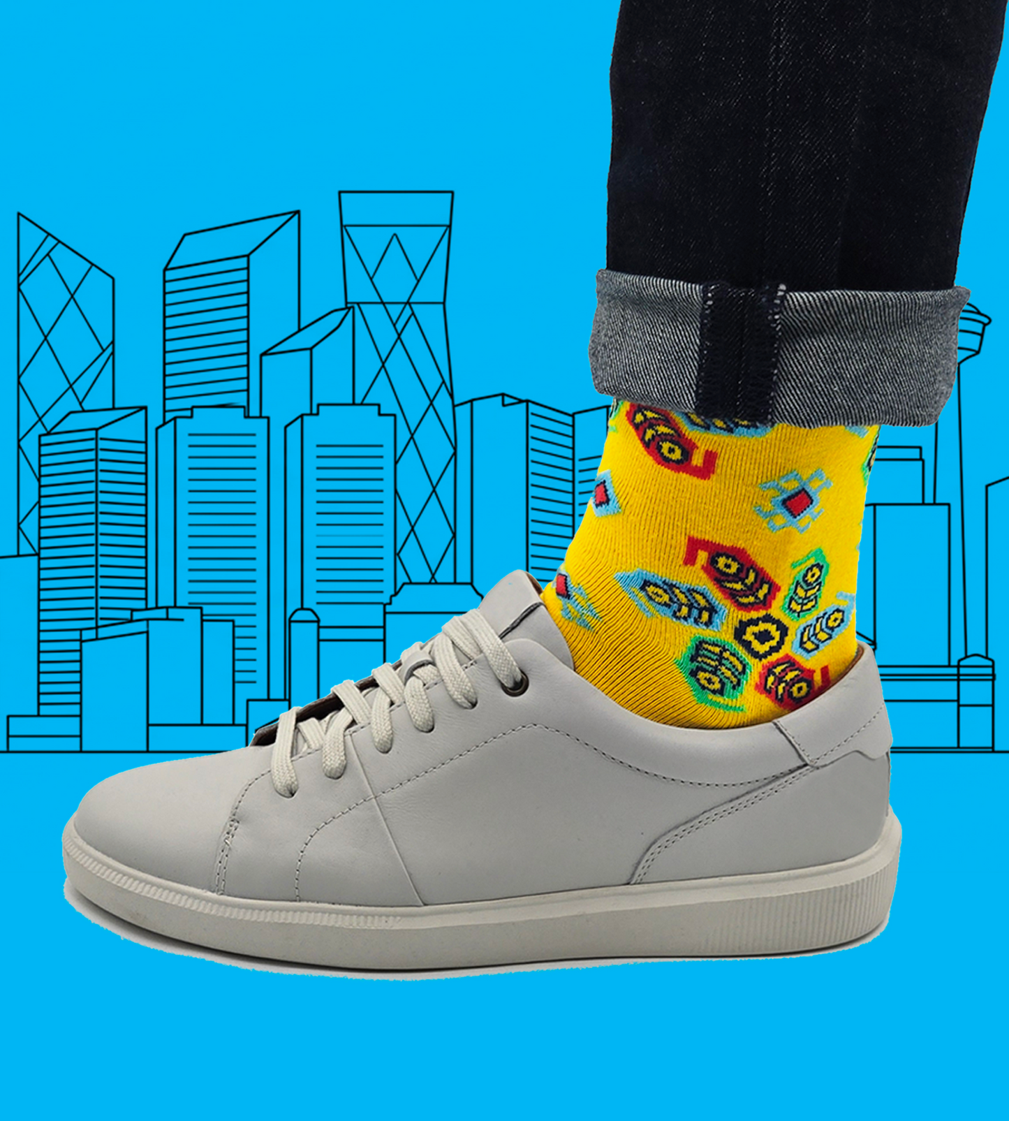 Buta – Designer Cotton Statement Socks Inspired by Paisley Motif