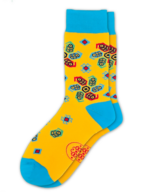 Buta – Designer Cotton Socks Inspired by the Paisley. A Flame of Inner Light That Never Fades. - JorabChic Socks and Accessories