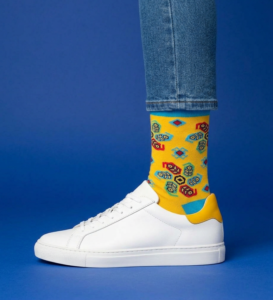 5-Pack Designer Cotton Sock Bundle – Karabakh, Pakhlava, Alov, Shebeke & Buta