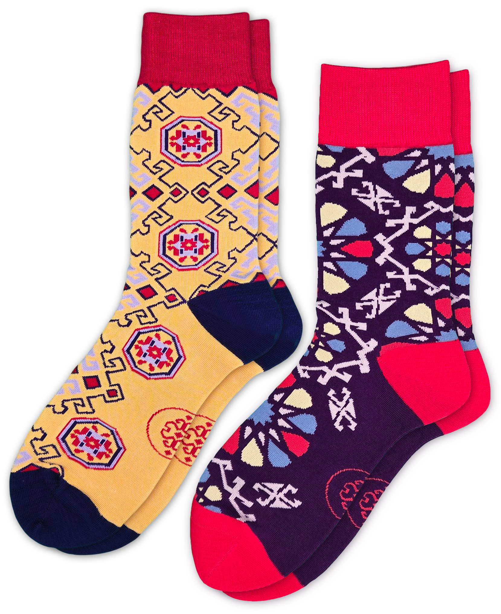 2-Pack Designer Cotton Sock Bundle - Shebeke & Nar