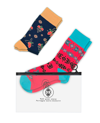2-Pack Designer Cotton Sock Bundle - Karabakh & Alov