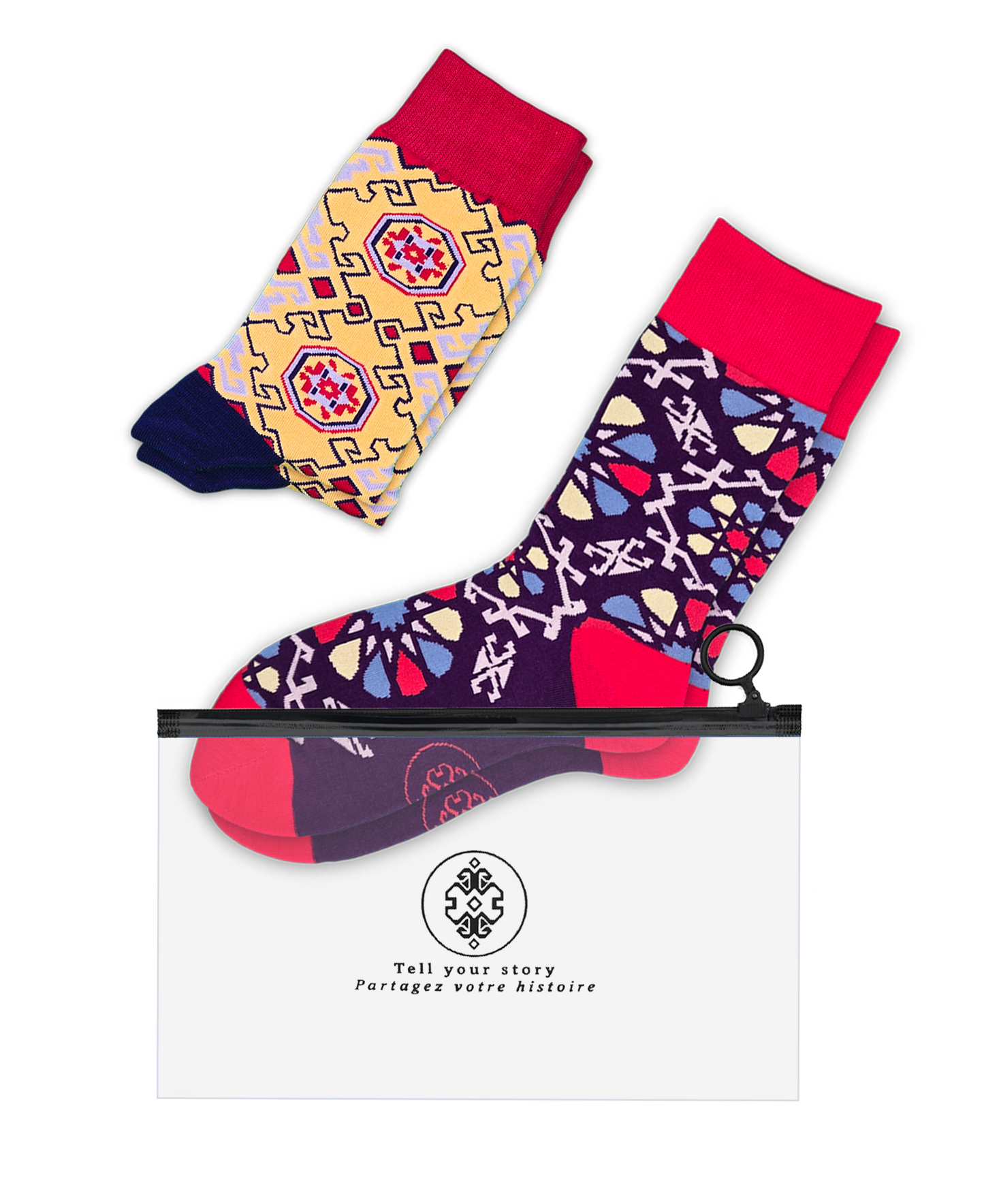2-Pack Designer Cotton Sock Bundle - Shebeke & Nar