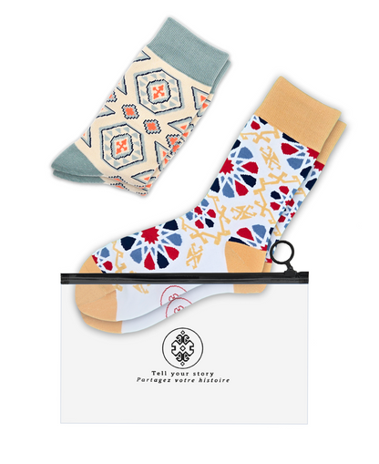 2-Pack Designer Cotton Sock Bundle - Pakhlava & Shebeke