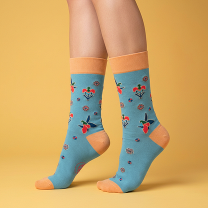 4-Pack Designer Cotton Sock Bundle – Buta, Karabakh, Shebeke and Pakhlava