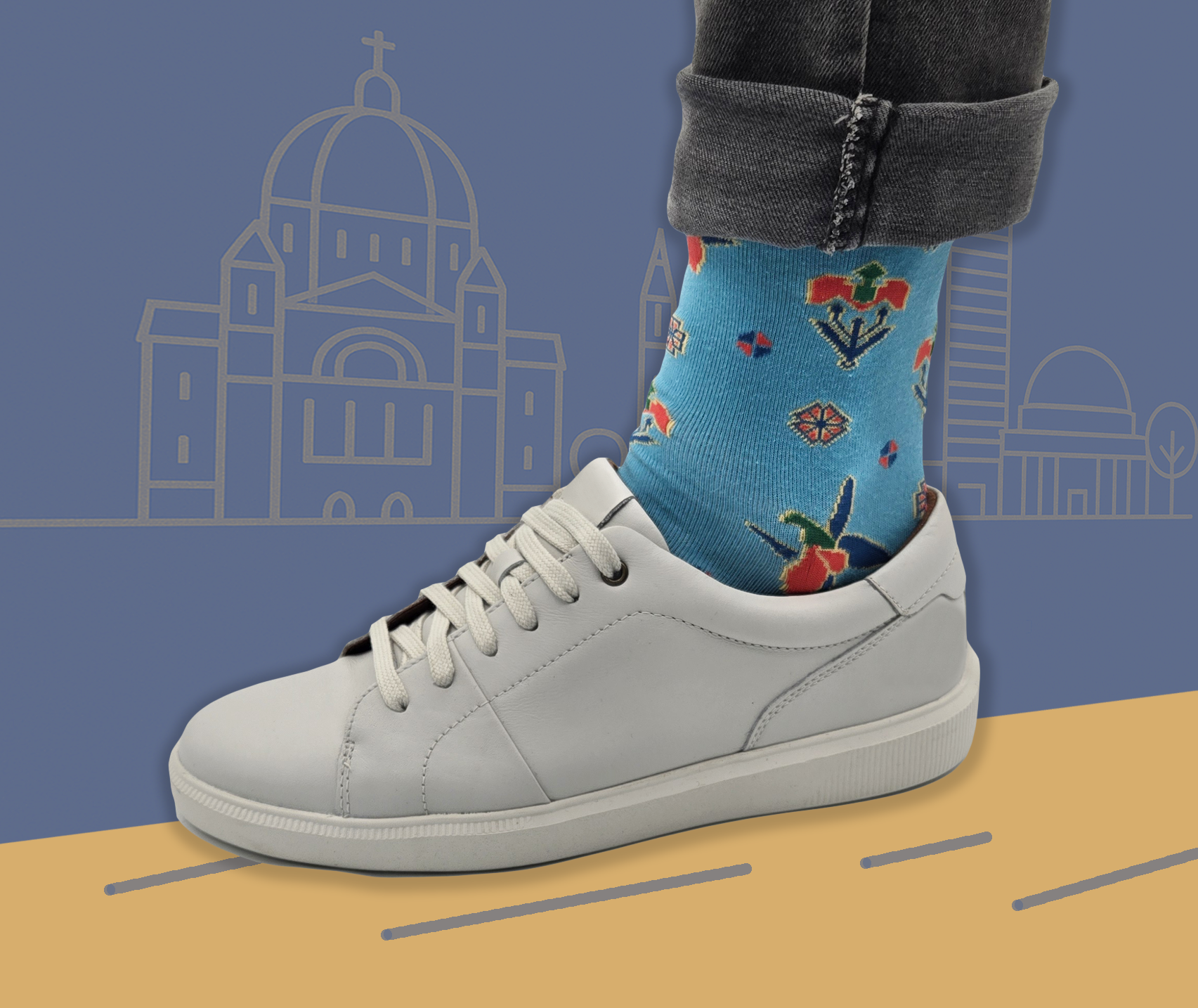 Gift Box Mirvari Bundle - Designer Cotton Socks. A bold statement with colours, craft, and character. - JorabChic Socks and Accessories