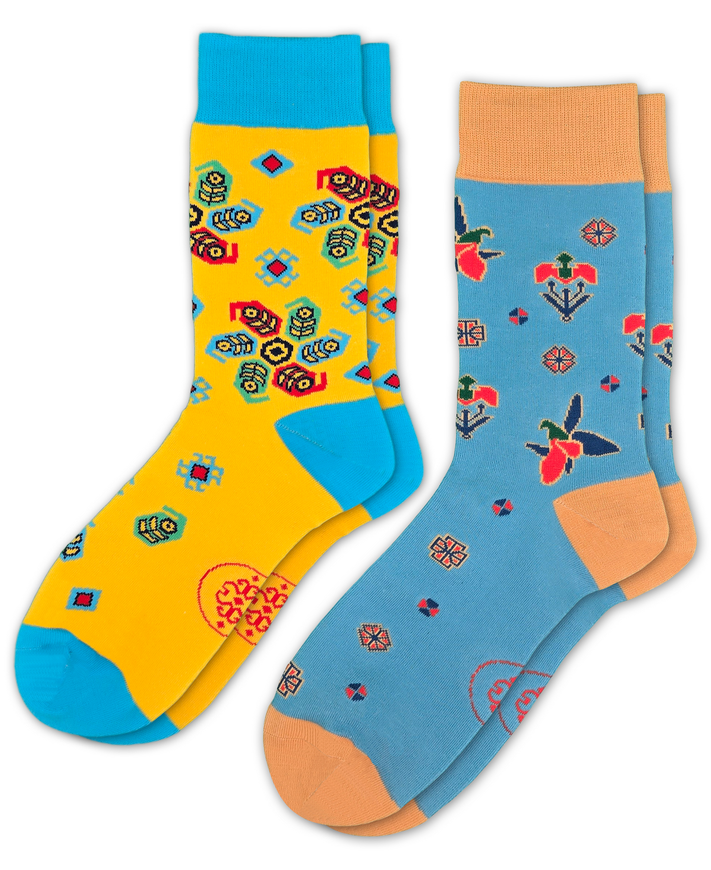 2-Pack Designer Cotton Socks Gift Box Bundle – Buta & Karabakh