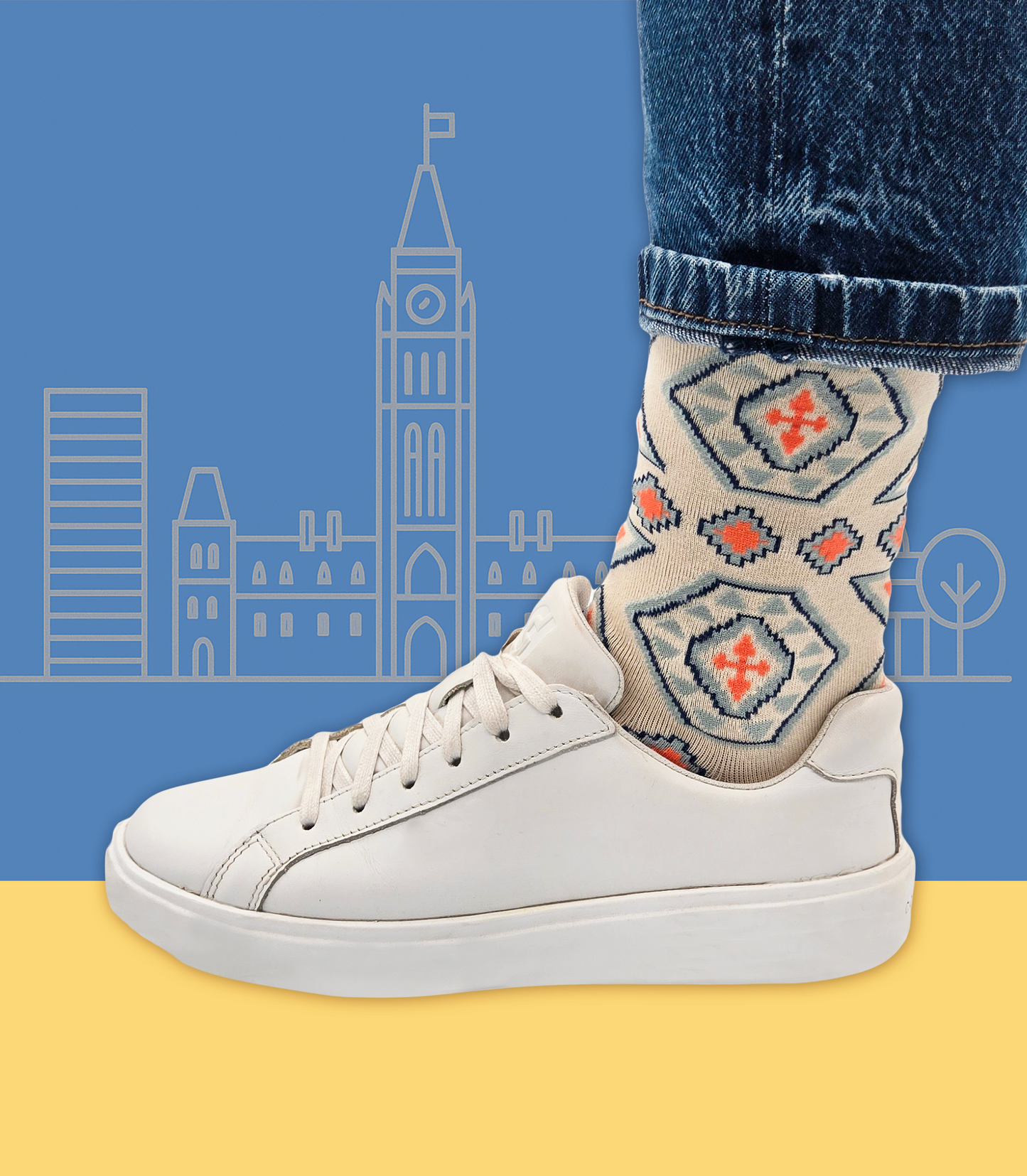 2-Pack Sadaqat Bundle - Designer Cotton Statement Socks