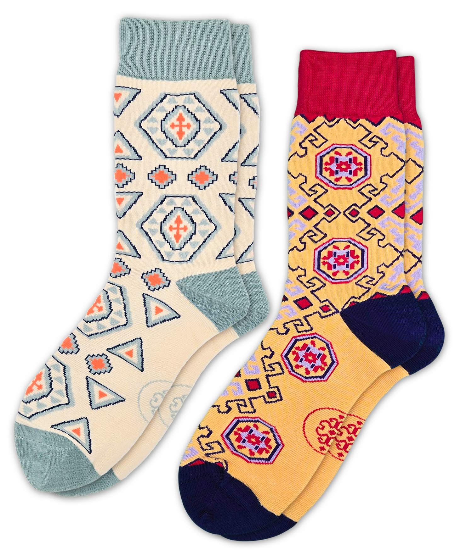 Sadaqat Bundle - Designer Cotton Socks. A harmony of tradition and style. - JorabChic Socks and Accessories