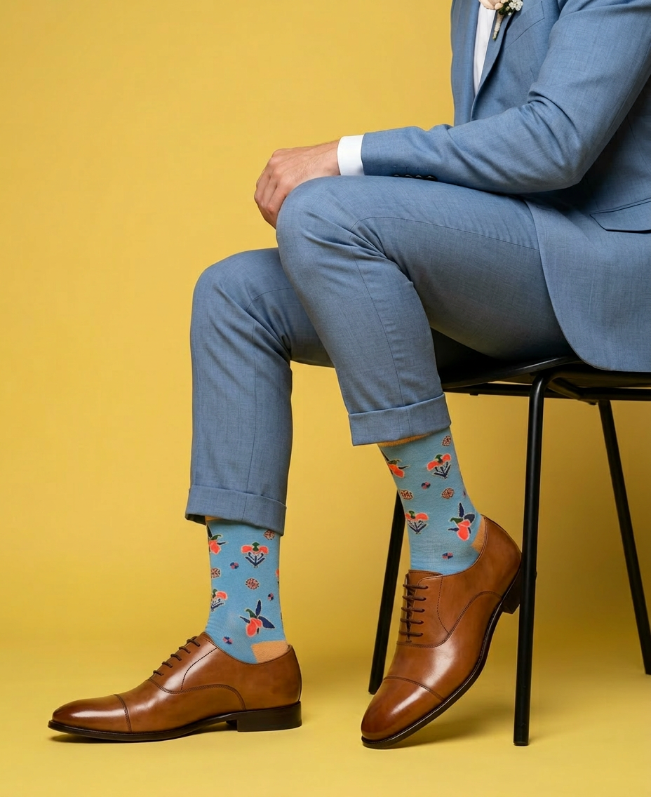8-Pack Designer Cotton Socks - Heritage Gift Box Bundle