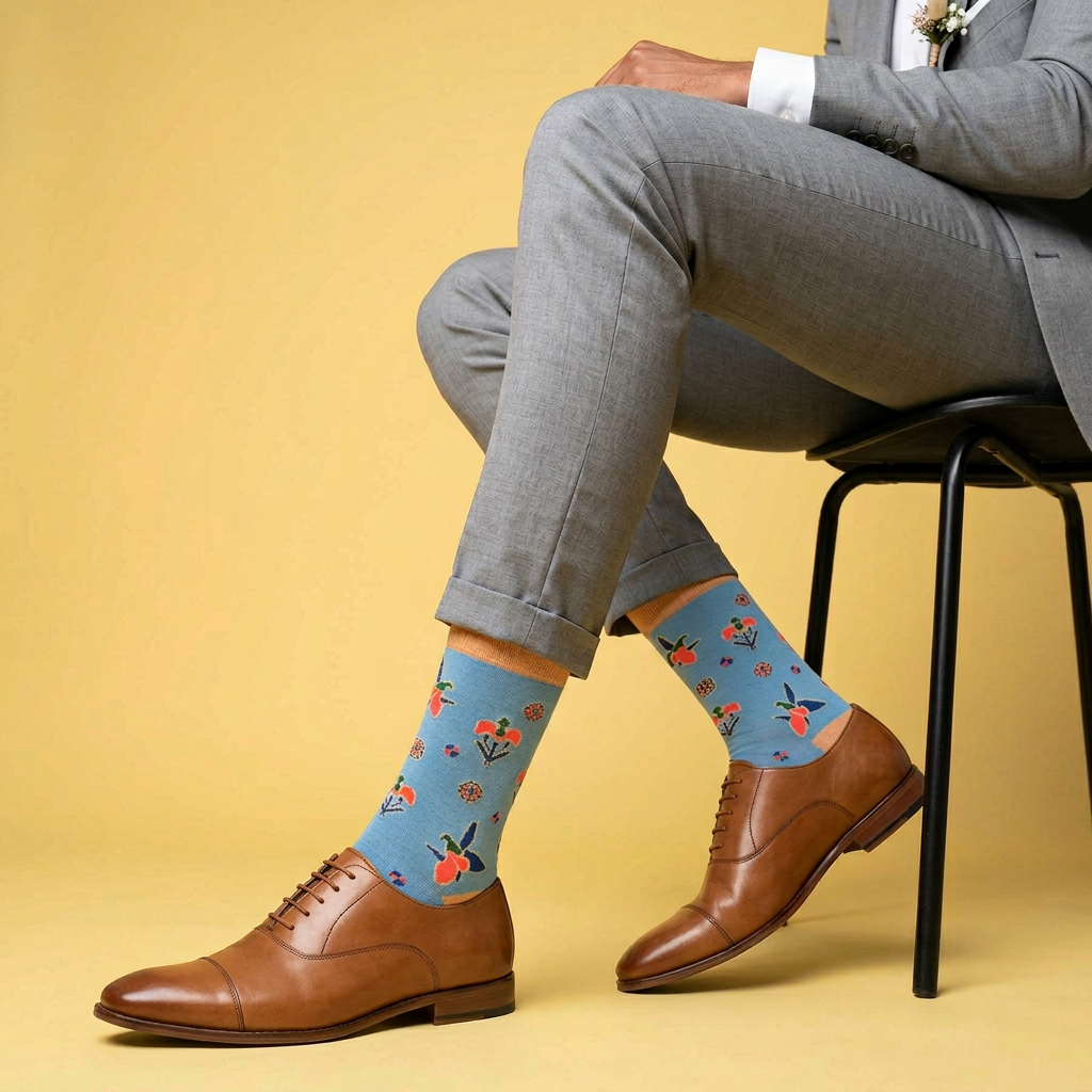 4-Pack Designer Cotton Sock Bundle – Buta, Karabakh, Shebeke and Pakhlava