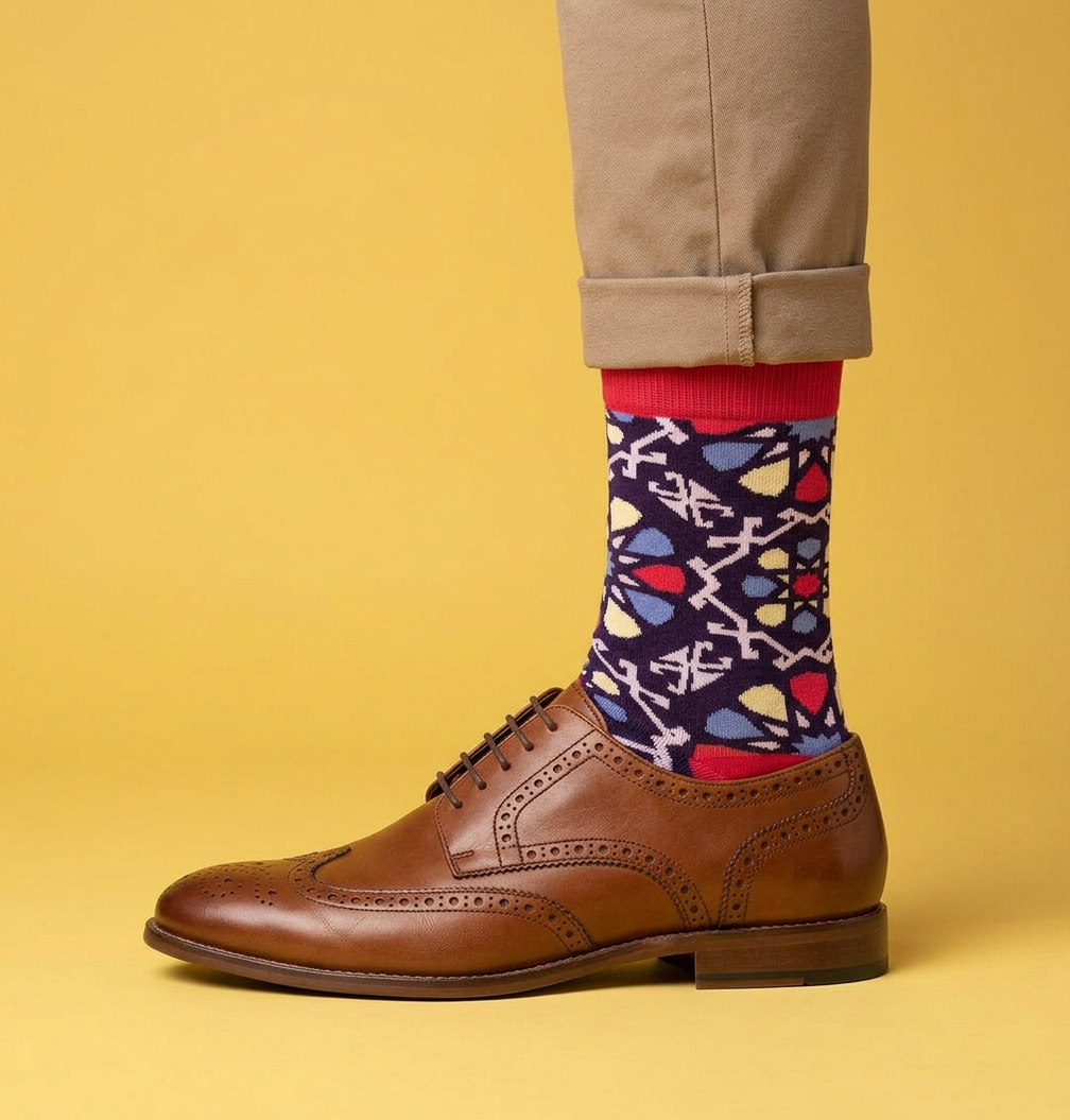 2-Pack Designer Cotton Sock Bundle - Shebeke & Nar